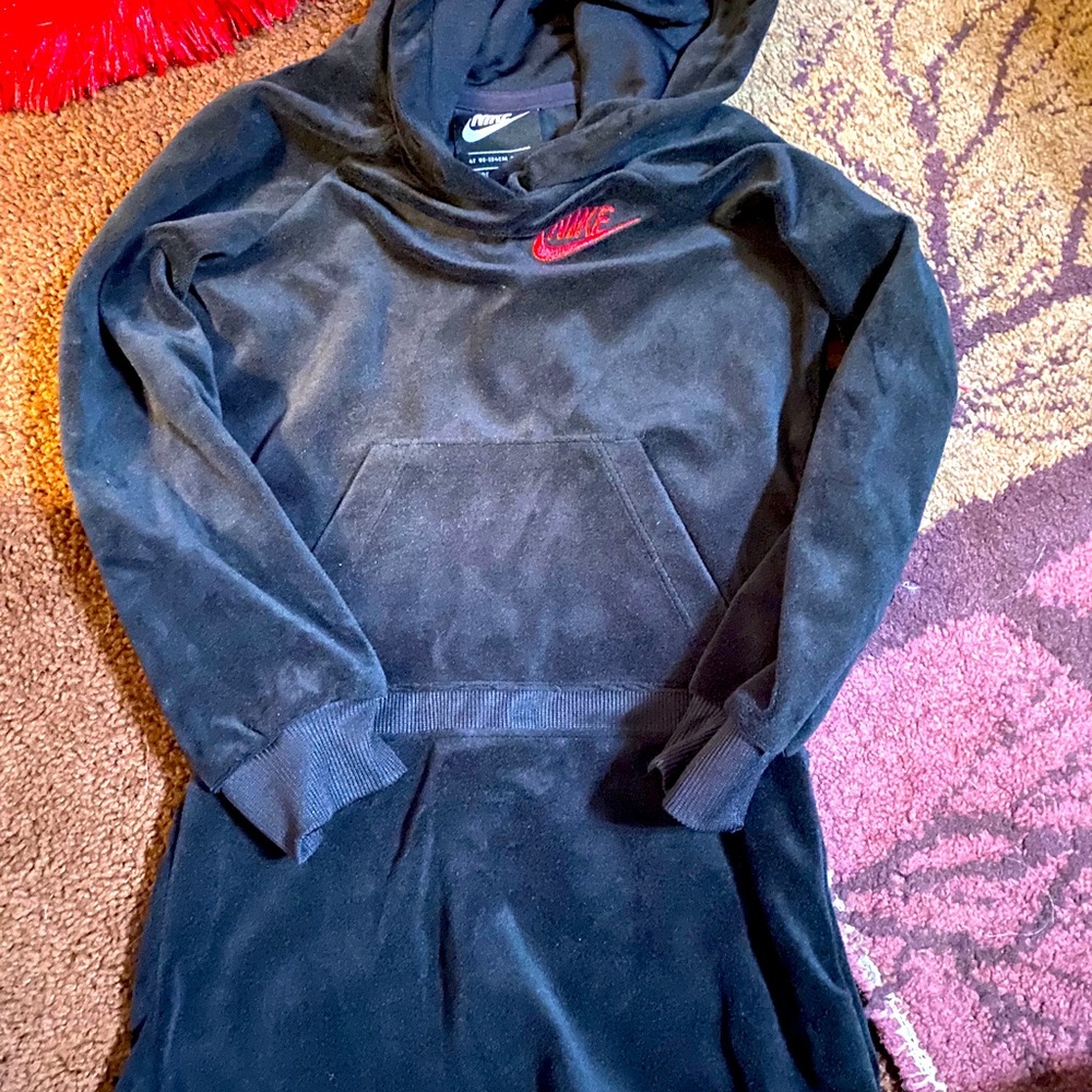 Nike velour Black dress 4T